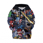 Cute Marvel Comics Heroes Cartoon Art Children Hoodie