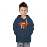 DC Superman Emblem Logo Grunge Art Costume Children Hoodie
