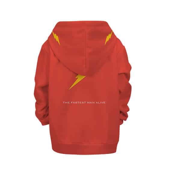 Flash The Fastest Man Alive Logo Awesome Kids Hoodie