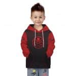 Hydra Logo Red Skull Artwork Badass Kids Hoodie Jacket