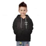 Justice League 3D Logo Grunge Background Cool Kids Hoodie