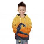Marvel Black Panther Battle Stance Yellow Kids Hoodie