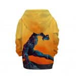 Marvel Black Panther Battle Stance Yellow Kids Hoodie
