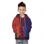 Marvel Hero Iron Man Different Battles Arc Children Hoodie