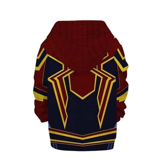 Marvel Iron Spiderman Cosplay Suit Cool Kids Hoodie Jacket