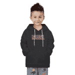 Marvel Universe Heroes & Villains Logo Art Black Kids Hoodie
