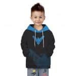 Nightwing Blue Logo Costume Style Cool Children Hoodie