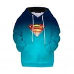 Superman Iconic Logo Vibrant Art Stylish Children Hoodie