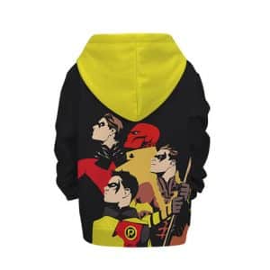 DC Comics All Robin Version Artwork Dope Kids Hoodie Jacket