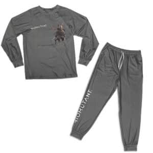 Biomutant Primal Breed Minimalist Dark Gray Pajamas Set