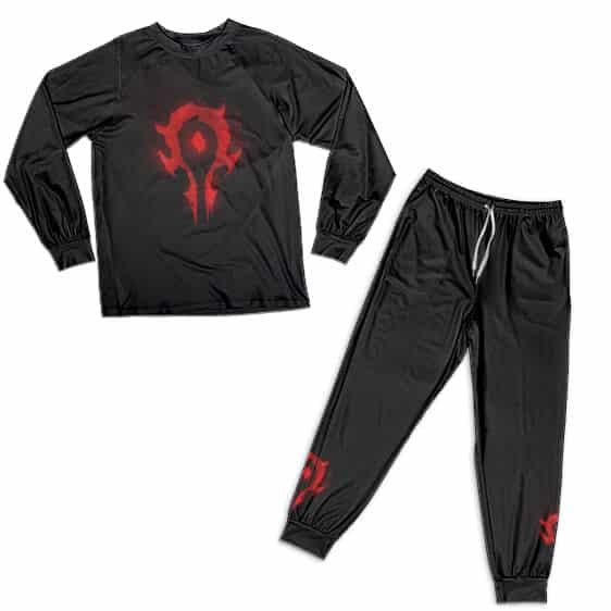Esports Dota 2 Team Horde Emblem Black Nightwear Set