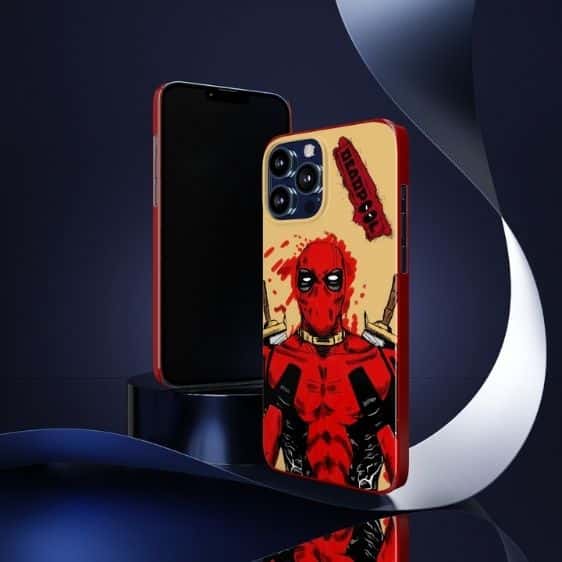 Marvel Anti-Hero Deadpool Paint Splash Art iPhone 13 Case