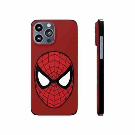 Marvel Hero Spiderman Head Icon Art Red iPhone 13 Case