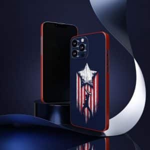 Marvel Mighty Hero Captain America Silhouette iPhone 13 Case
