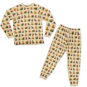 Pikachu Bulbasaur Squirtle And Charmander Art Pyjamas Set