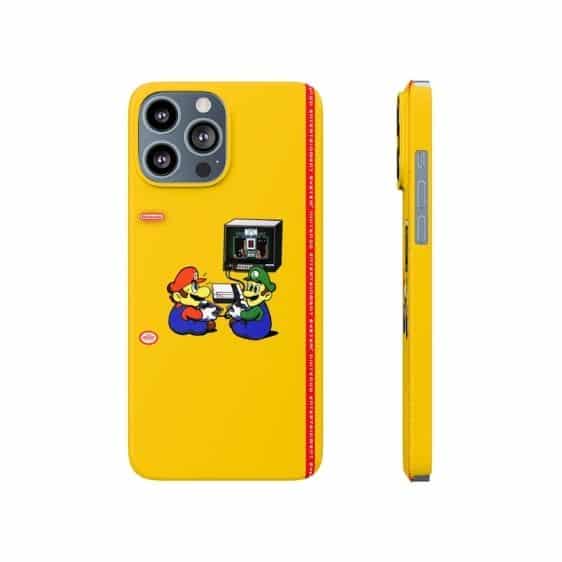 Retro Nintendo Mario & Luigi Playing Cool iPhone 13 Case