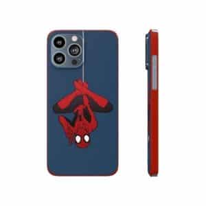 Spiderman Hanging Upside Down Stylish iPhone 13 Cover
