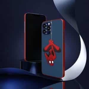 Spiderman Hanging Upside Down Stylish iPhone 13 Cover
