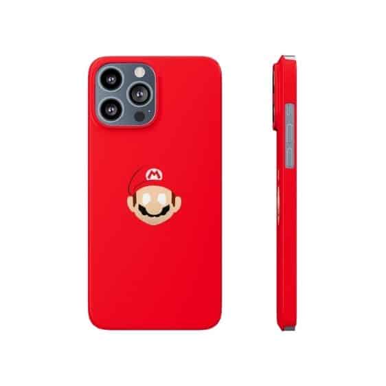 Super Mario Minimalist Head Art Red iPhone 13 Cover