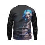 Alluring Jinx Powder League Of Legends Crewneck Sweater
