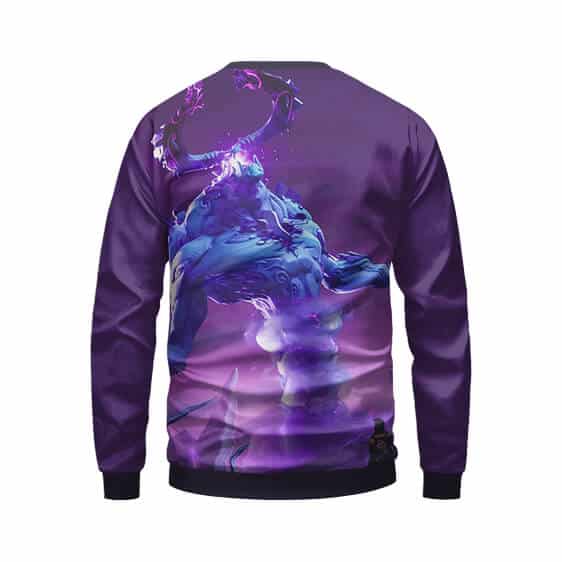 Battle Royale Canny Valley Storm King Purple Crewneck Sweater