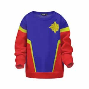 Captain Marvel Carol Danvers Costume Cosplay Kids Sweater