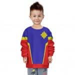 Captain Marvel Carol Danvers Costume Cosplay Kids Sweater