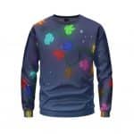 Cute Among Us Crew Christmas Lights Design Sweatshirt