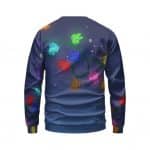 Cute Among Us Crew Christmas Lights Design Sweatshirt