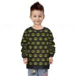 DC Comics Classic Batman Logo Pattern Kids Sweatshirt