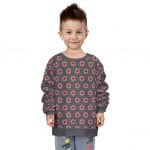 DC Comics Cyborg Victor Stone Logo Pattern Cool Kids Sweater
