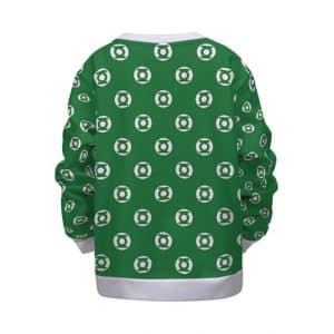 DC Comics Green Lantern Logo Pattern Stylish Kids Sweatshirt
