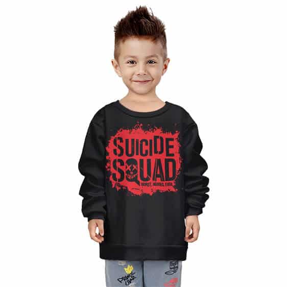 DC Comics Suicide Squad Logo Badass Children Sweater