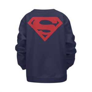 DC Comics Superman Iconic Logo Costume Style Kids Sweatshirt