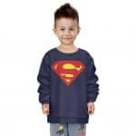DC Comics Superman Iconic Logo Costume Style Kids Sweatshirt