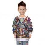 DC Comics Vs Marvel Heroes Fan Art Design Cool Kids Sweater