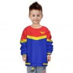 DC Wonder Woman Inspired Costume Stylish Kids Sweatshirt