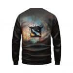 Dota 2 Logo Silhouette Galaxy Background Dope Sweatshirt