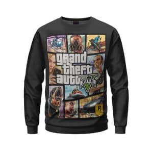 Grand Theft Auto V Classic Poster Art Design Sweatshirt