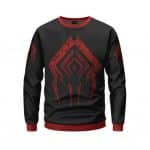 Iconic Warframe Lotus Petals Logo Design Crewneck Sweater