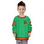 Justice League Martian Manhunter Logo Green Kids Sweatshirt