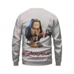 Keanu Johnny Silverhand Cyberpunk 2077 Crewneck Sweatshirt