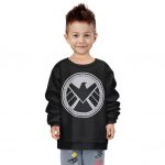Marvel Agents Of S.H.I.E.L.D. Logo Black Kids Sweatshirt