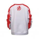 Marvel Avengers Minimalist Logo White Red Kids Sweatshirt