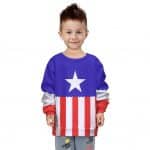 Marvel Comics Classic Captain America Costume Kids Sweatshirt