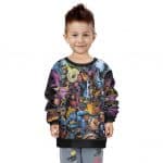 Marvel Comics X-Men Mutant Heroes Artwork Kids Sweatshirt