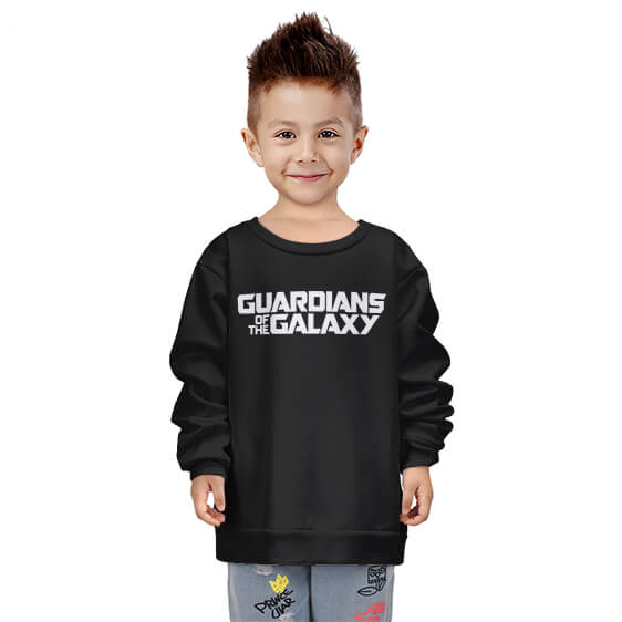 Marvel Guardians Of The Galaxy Logo Black Children Sweater