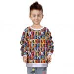 Marvel Superheroes Portrait Artwork Cool Children Sweatshirt