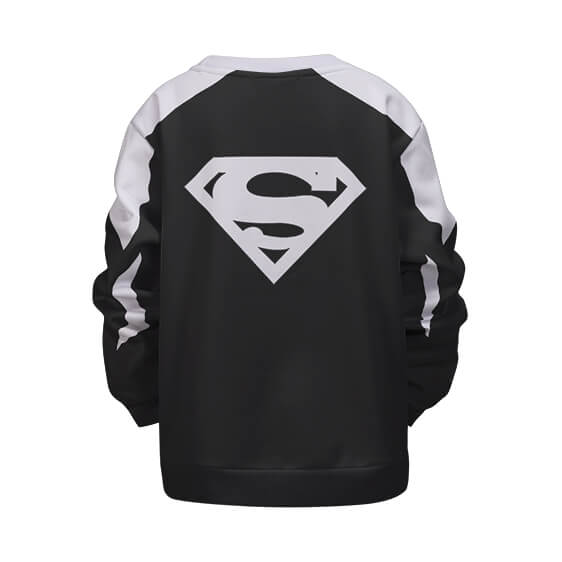 Superman Regeneration Suit Costume Black Kids Sweatshirt