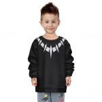 Wakanda Forever Black Panther Costume Epic Kids Sweatshirt